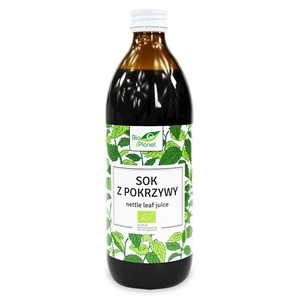 Ekologiczny sok z pokrzywy 99,8% 500 ml